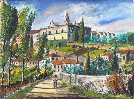Quadro di Bruno Seroni La certosa  - olio tela 